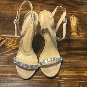 ALDO Elegant Beige Women's Heels with Crystal Embellishments